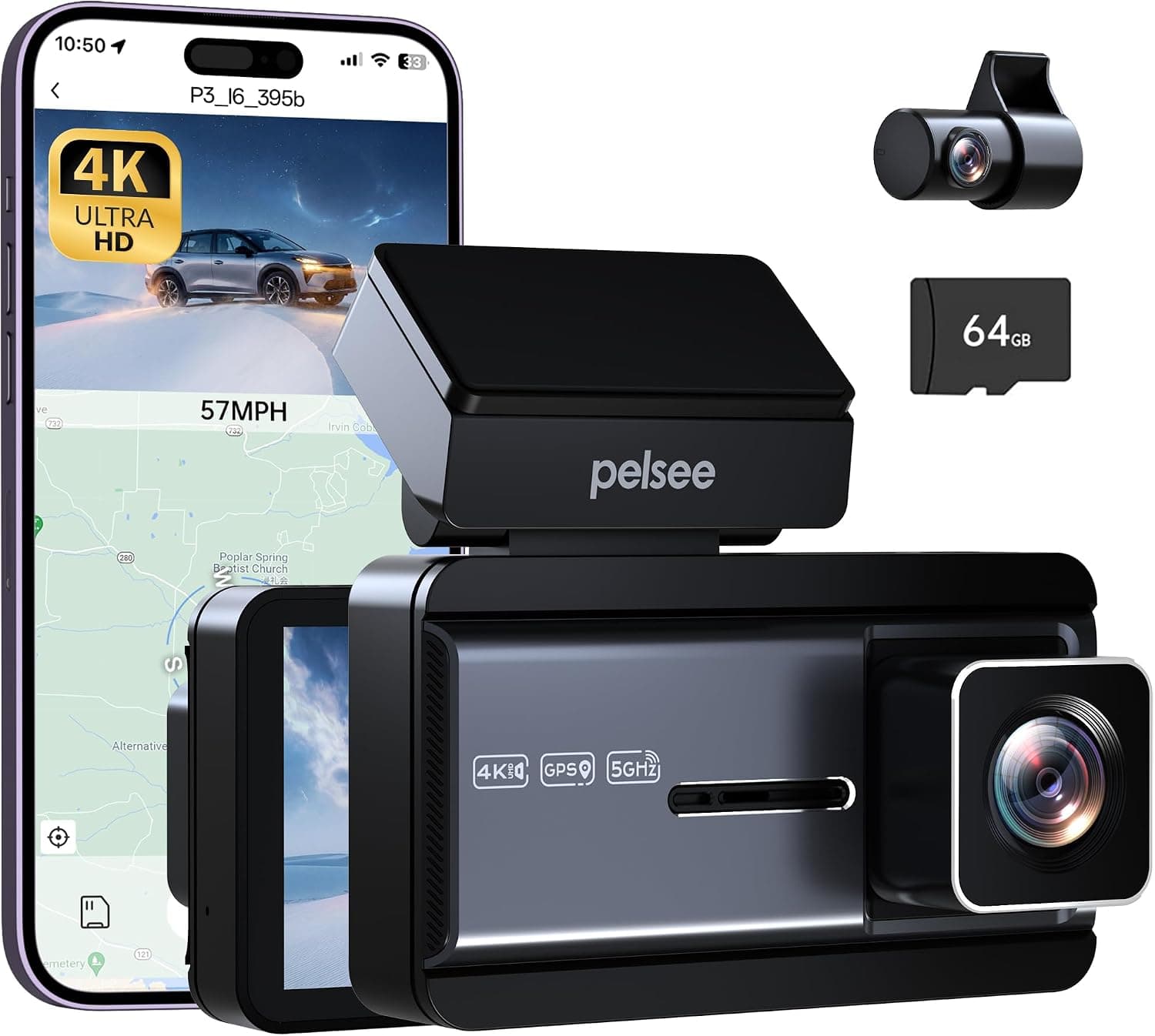 Pelsee 4K Dash Cam
