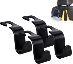 Amooca Car Seat Headrest Hook 4 Pack