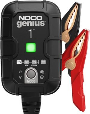 NOCO GENIUS1: 1A 6V/12V Smart Battery Charger