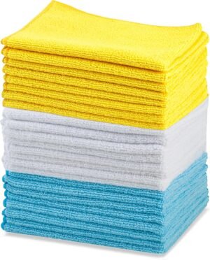 Amazon Basics Microfiber Cleaning Cloths, 16" x 12"
